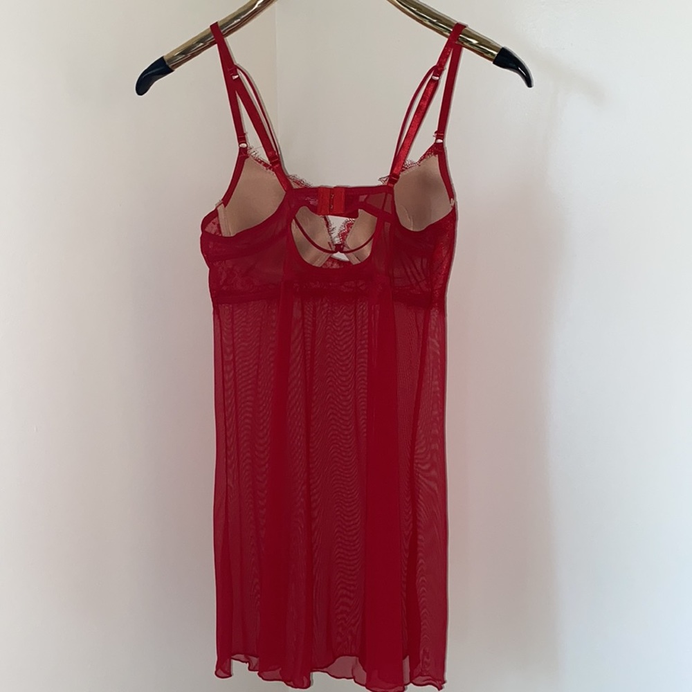 Red Underwire Slip - Picture 2 of 5